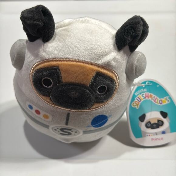 Squishmallow Kellytoy 5” Prince Pug the Space Dog NWT - Picture 1 of 4